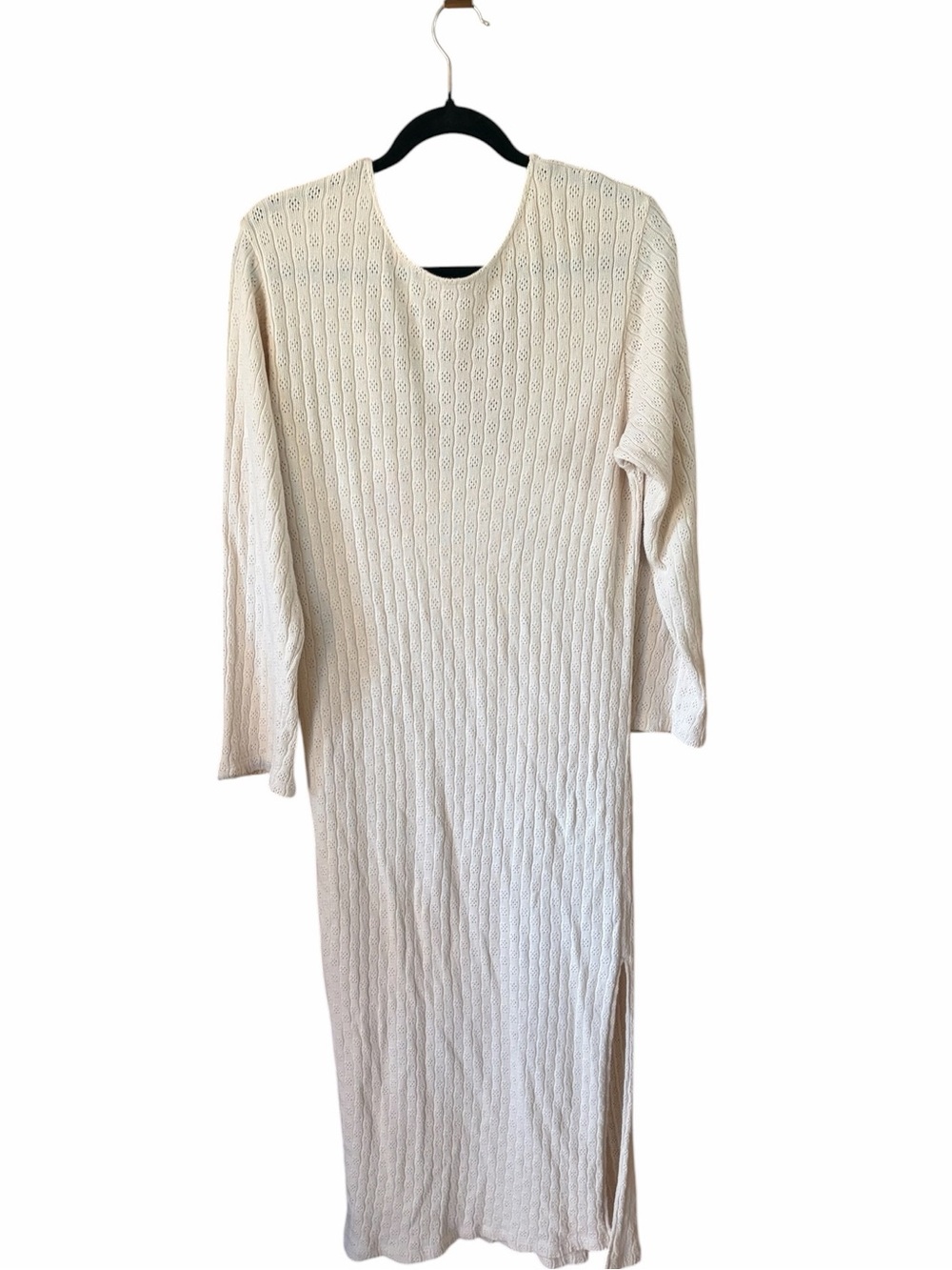 Rosae Paris Knit Sweater Soft Cream Dress Organic Cotton 42